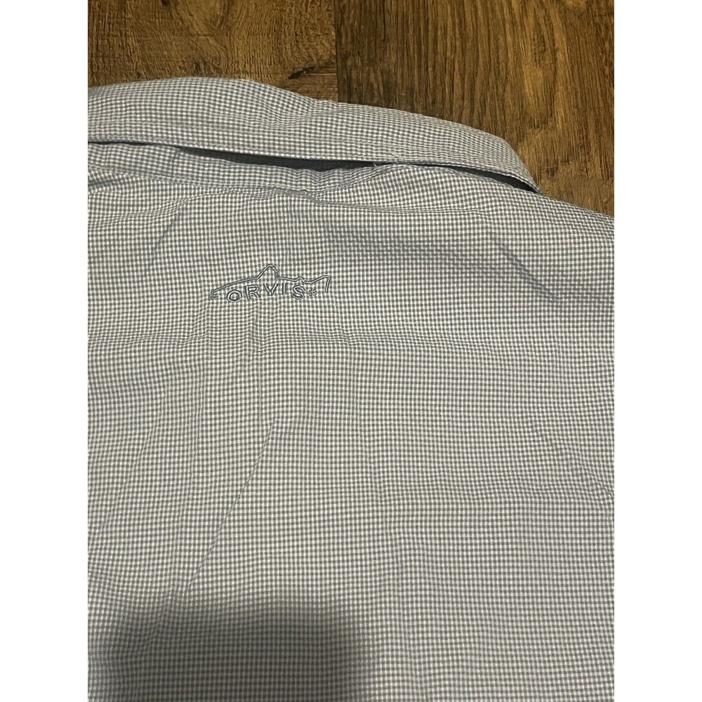 Orvis Men’s Fishing Shirt XL Blue Vented Performance Button Down Long Sleeve - Picture 12 of 12